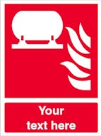 Custom Fixed Fire Extinguishing Installation Safety Sign