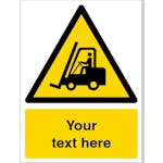 Custom Forklift Trucks Warning Safety Sign