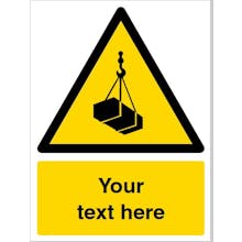 Custom Overhead Load Warning Safety Sign