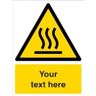 Custom Hot Surface Warning Safety Sign