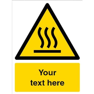 Custom Hot Surface Warning Safety Sign