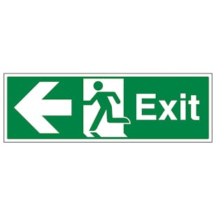 Exit Arrow Left - Landscape