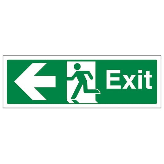 Eco-Friendly Exit Arrow Left - Landscape