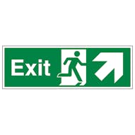 Exit Arrow Up And Right - Landscape