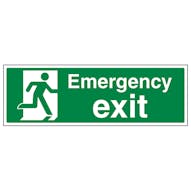 Emergency Exit - Landscape - Removable Vinyl