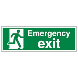 Emergency Exit - Landscape - Removable Vinyl