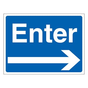 Enter - Landscape - Blue - Arrow Right