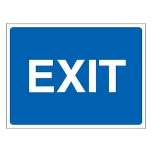 Exit - Landscape -Blue