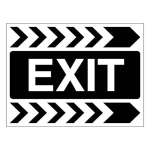 Exit - Chevrons - Landscape