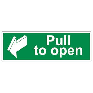 Pull To Open - Landscape - Removable Vinyl