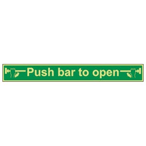 GITD Push Bar To Open - Long Landscape