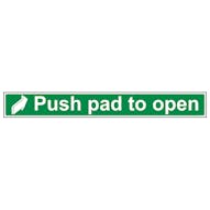 Push Pad To Open - Small Landscape