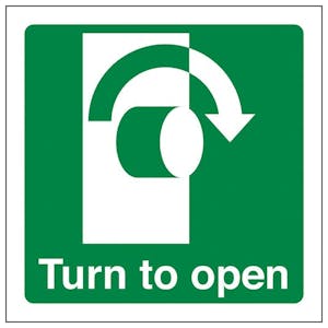 Eco-Friendly Turn To Open Clockwise - Square