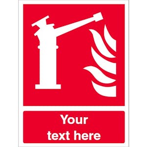 Custom Fire Monitor Safety Sign