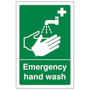 Emergency Hand Wash - Portrait