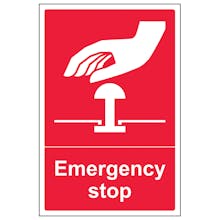 Emergency stop (Red) - Portrait