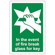 In Case Of Fire Break Glass For Key