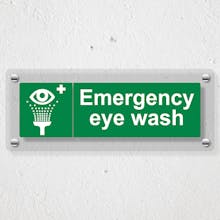 Emergency Eye Wash - Landscape - Acrylic Sign