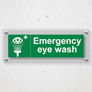 Emergency Eye Wash - Landscape - Acrylic Sign