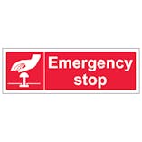 Emergency Stop - Red - Landscape