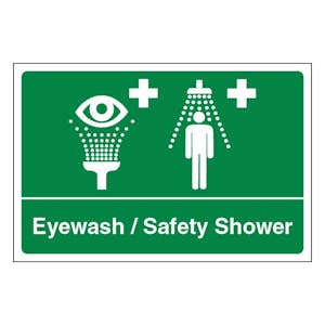 Eyewash / Safety Shower - Large Landscape
