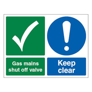 Gas Mains Shut Off Valve Keep Clear - Landscape