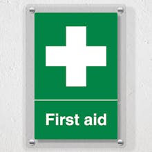 First Aid - Portrait - Acrylic Sign