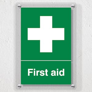 First Aid - Portrait - Acrylic Sign