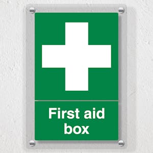 First Aid Box - Portrait - Acrylic Sign