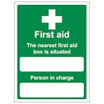 The Nearest First Aid Box Is Situated - Portrait