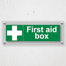 First Aid Box - Landscape - Acrylic Sign