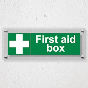 First Aid Box - Landscape - Acrylic Sign