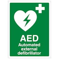 Defibrillator Signs