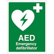 AED Emergency Defibrillator- Portrait