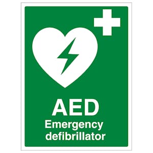 AED Emergency Defibrillator - Portrait