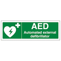 AED Automated External Defibrillator - Landscape