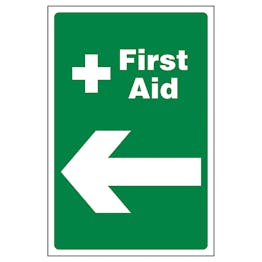 First Aid Arrow Left | First Aid Signs | Safety Signs | Safety Signs 4 Less