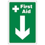 First Aid Arrow Down