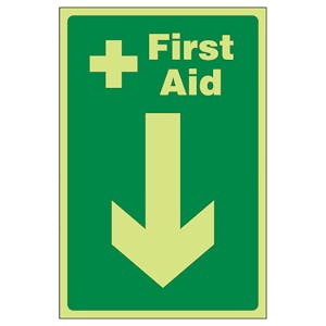GITD First Aid Arrow Down