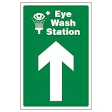 Eye Wash Station Arrow Up
