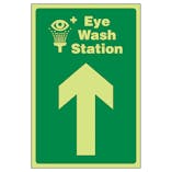 GITD Eye Wash Station Arrow Up
