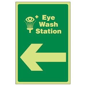GITD Eye Wash Station Arrow Left