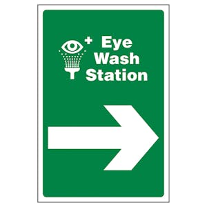 Eye Wash Station Arrow Right