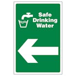 Safe Drinking Water Arrow Left