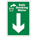 Safe Drinking Water Arrow Down