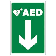 AED Arrow Down