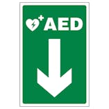 AED Arrow Down