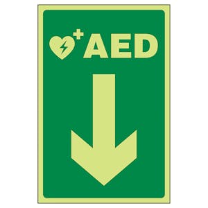 GITD AED Arrow Down