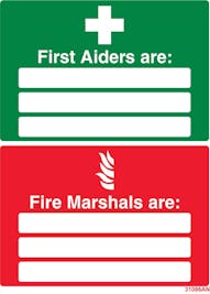 First Aiders / Fire Marshals Are