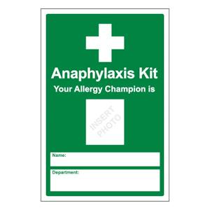 Anaphylaxis Kit Your Allergy Champion Is Name: Department: - Portrait